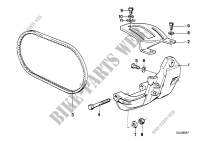 Air cond.compressor supporting bracket for BMW 323i 1982