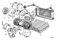 Air conditioning unit parts for BMW 728iS 1982