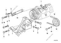 Attaching parts compressor for BMW 728iS 1982