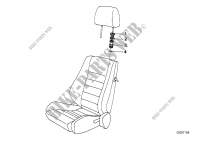 BMW sportseat headrest guide for BMW 728iS 1982