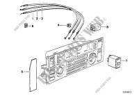 Bowden cable/switch air conditioning for BMW 635CSi 1981