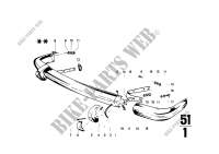 Bumper, front for BMW 1600 1966