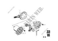 Differential crown wheel inst.parts for BMW 1602 1971