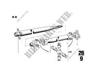 Drive shaft cent.bearing universal joint for BMW 2000 1971