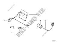 Electr.adjust.seat single components for BMW 725tds 1995