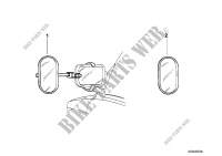 Exterior mirror for towing for BMW 318is 1989