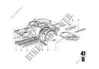 Floorpan assembly for BMW 2000 1971