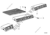 Fresh air grille for BMW 735i 1979