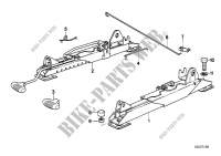 Front seat rail for BMW 732i 1982