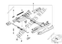 Front seat rail for BMW 740i 1995