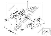 Front seat rail mechanical/single parts for BMW 730i 1993