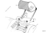 Headrest, rear for BMW 728iS 1982