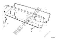 Heater closing panel for BMW 316i 1988