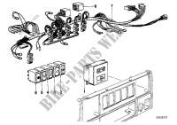 Heater switch panel/wiring set for BMW 735i 1982