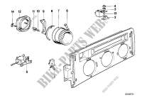Heating/air conditioner actuation for BMW 633CSi 1976
