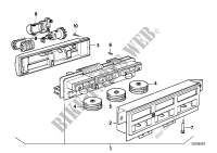 Heating/air conditioner actuation for BMW 840i 1992