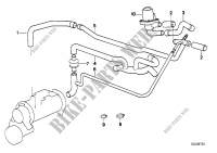 Independent heating water valves for BMW 850CSi 1992