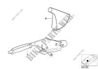 Individual handbrake lever and cover for BMW 535i 1996
