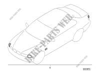 Install.kit turn indicators, white for BMW 530i 2000