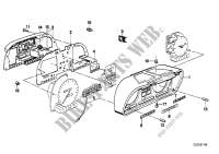 Instruments combinat .single components for BMW 520i 1986
