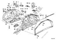 Instruments combinat .single components for BMW 320i 1987