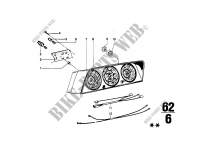 Instruments/mounting parts for BMW 2002tii 1971