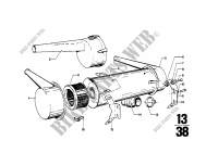 Intake silencer / Filter cartridge for BMW 2000tii 1971