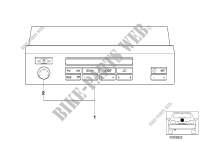 Integrated radio information system for BMW 525tds 1996