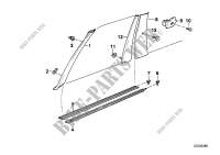 Interior trim lateral for BMW 316 1982