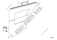 Lateral trim panel rear for BMW 318i 1985