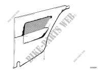 Lateral trim panel rear for BMW 325e 1985