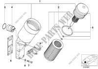 Lubrication system Oil filter for BMW 318is 1995