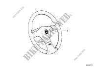 M leather cov. sport steering wheel I for BMW 318is 1989