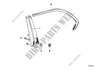 Moulding window frame rear for BMW 728iS 1982