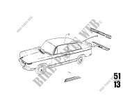 Mouldings for BMW 2000 1971