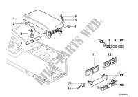 Mounting parts, centre console, rear for BMW 728i 1995