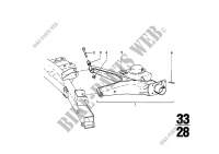 Rear axle support/wheel suspension for BMW 2000 1971