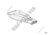 Rear heater duct for BMW 745i 1985