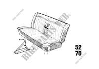 Rear seat parts for BMW 2002tii 1971