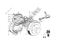 Rear wheel brake, drum brake for BMW 1600ti 1967