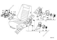 Recaro sports seat recl. seat fitting for BMW 728iS 1982