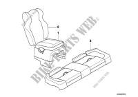 Retrofit kit, child seats in the rear for BMW 520i 1996