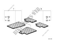 Rubber mat for BMW 320i 1998