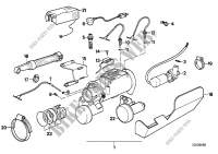 Single components f Independent heater for BMW 735i 1986