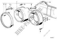 Single components for headlight for BMW 518 1980