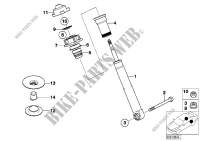 Single components for rear spring strut for BMW 520i 2000