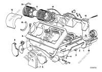 Single components heater for BMW 635CSi 1985