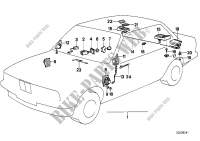 Single components sound system for BMW 732i 1982