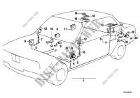 Single components sound system for BMW 320i 1987