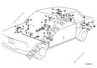 Single components sound system for BMW 320i 1986